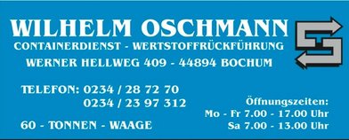 Wilhelm Oschmann Containerdienst – Wertstoffrückführung